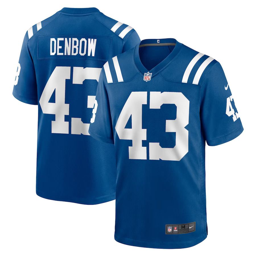 Men Indianapolis Colts #43 Trevor Denbow Nike Royal Game Player NFL Jersey
